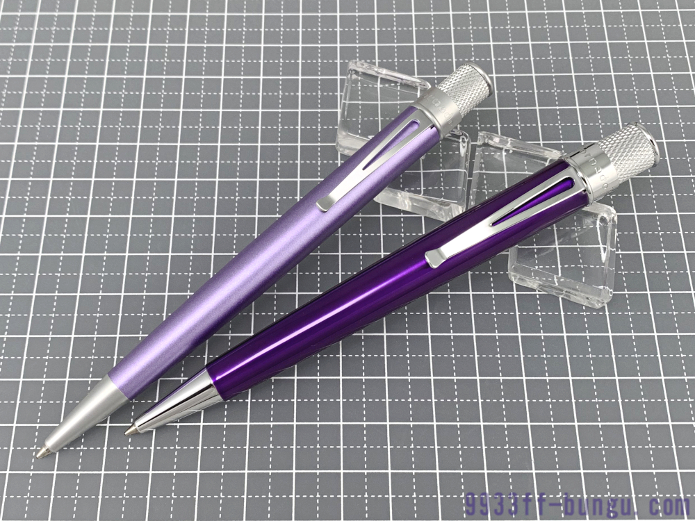 レトロ51のトルネードボールペン 万年筆 紫色系6本 おまけ話 ブックダーツの劣化