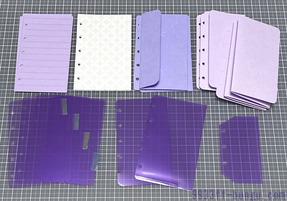 中身編】理想のM5システム手帳 〜紫色の手作りリフィルで夢をいっぱい